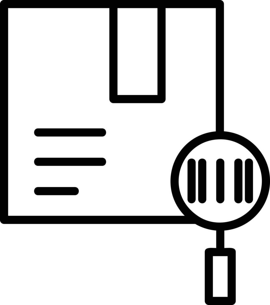 icône de ligne d'identification de suivi vecteur