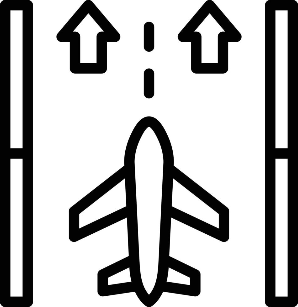 icône de ligne de piste vecteur