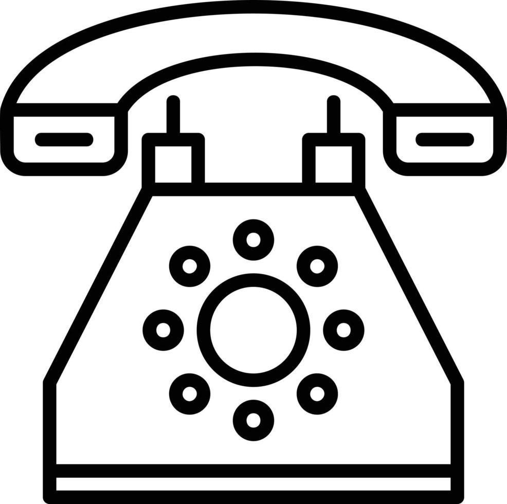 icône de ligne téléphonique vecteur