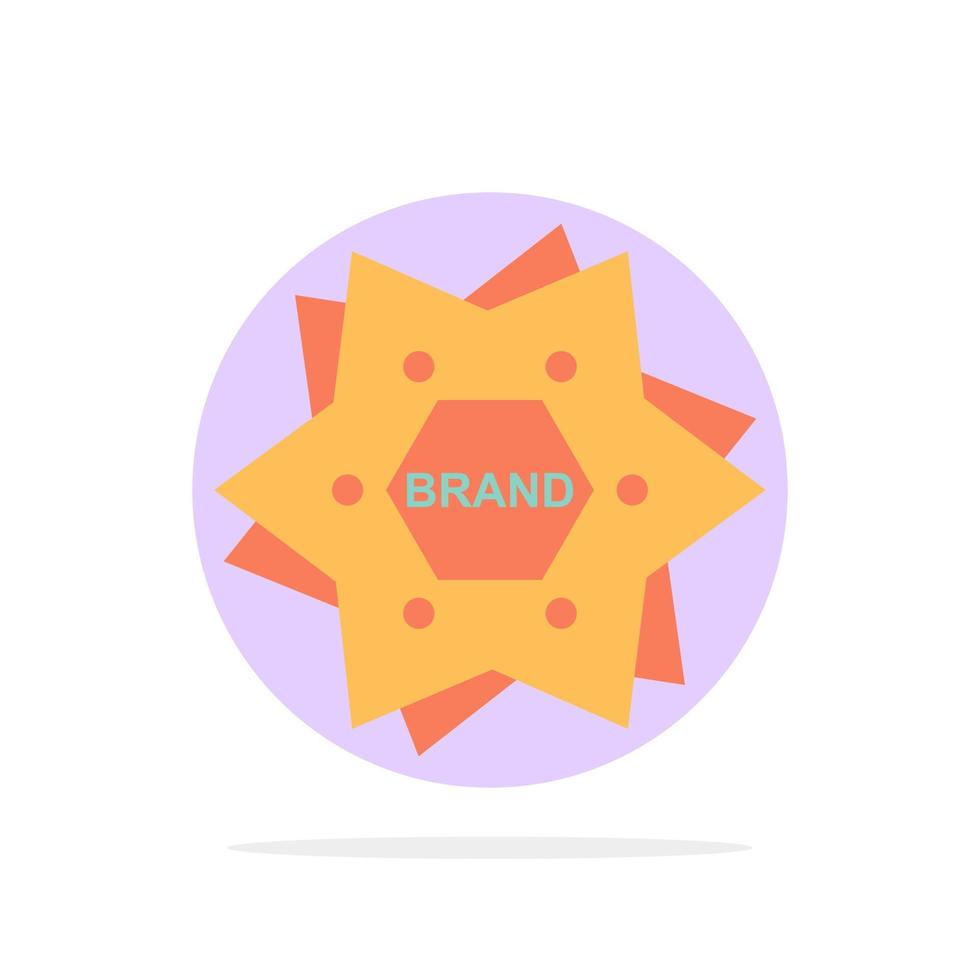 star branding marque logo forme abstrait cercle fond plat couleur icône vecteur