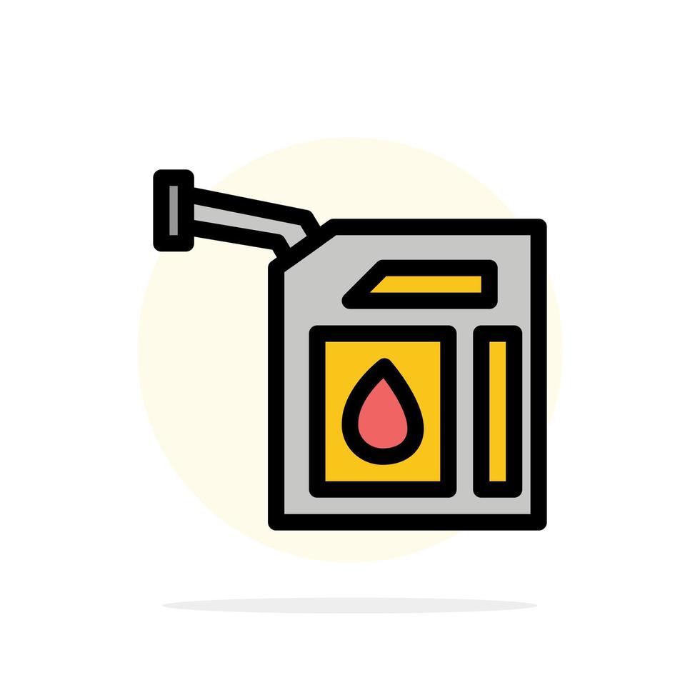 icône de couleur plate de fond de cercle abstrait de station d'essence de gaz de voiture vecteur