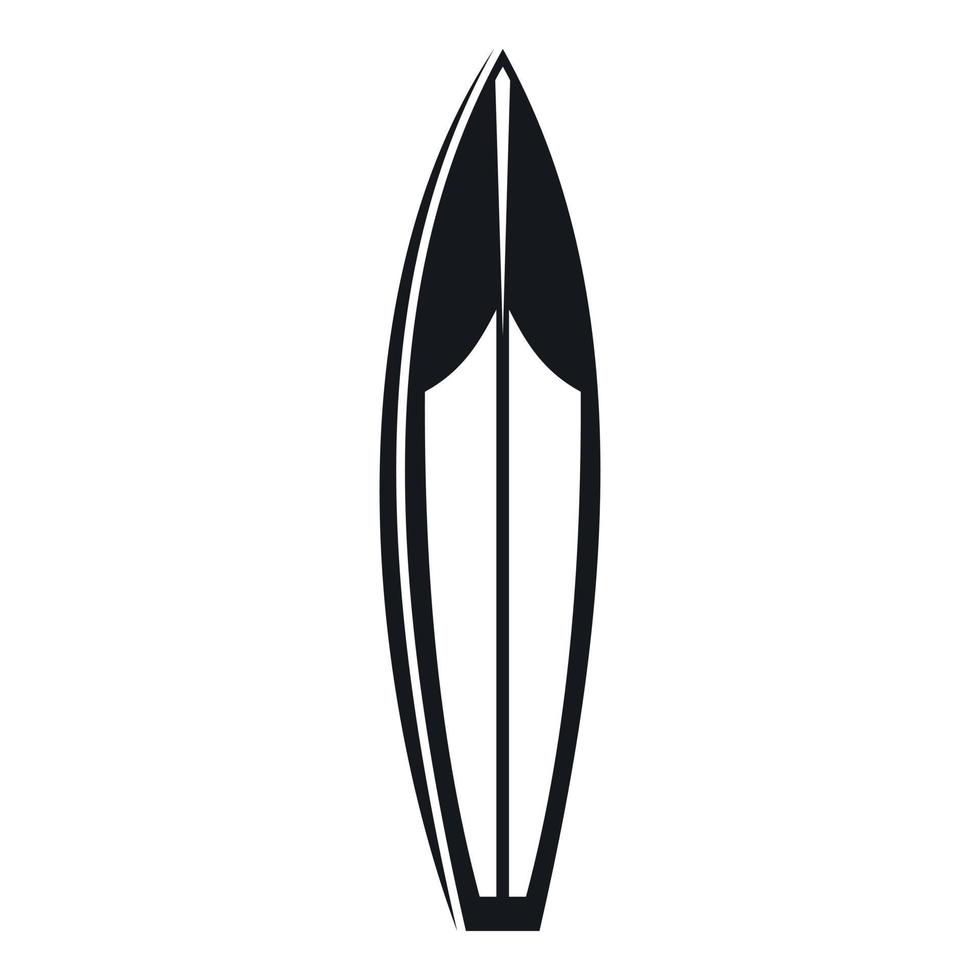 icône de planche de surf, style simple vecteur