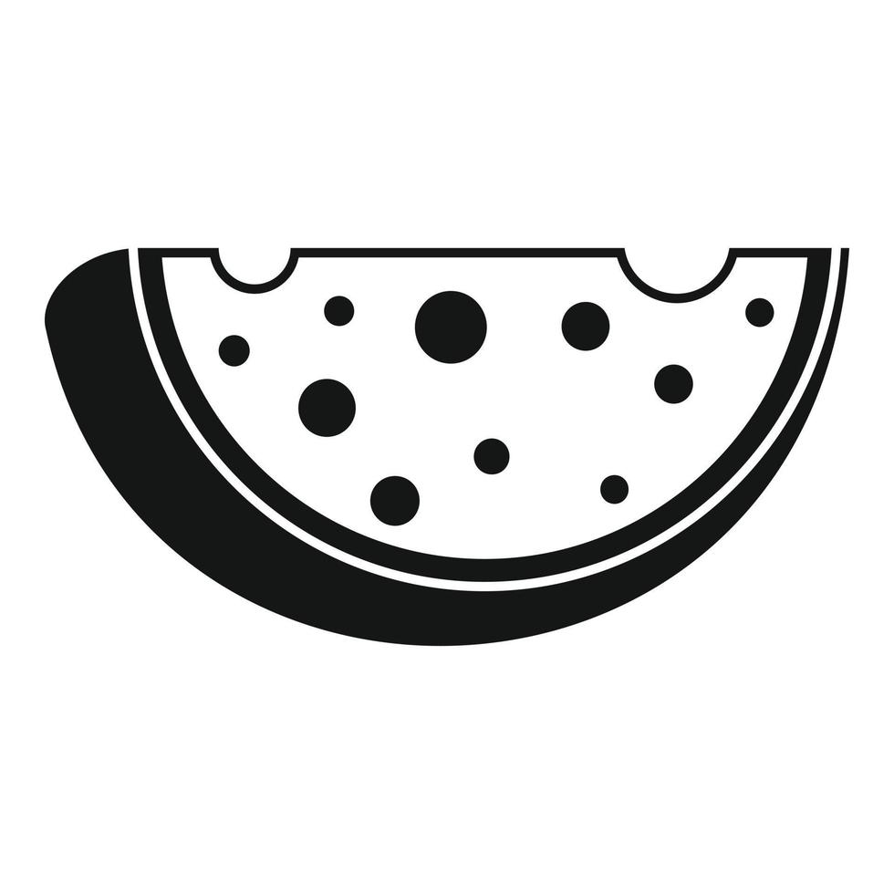 icône de fromage mozzarella, style simple vecteur