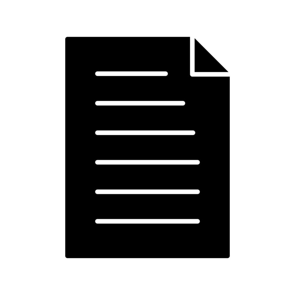 icône de vecteur de document unique