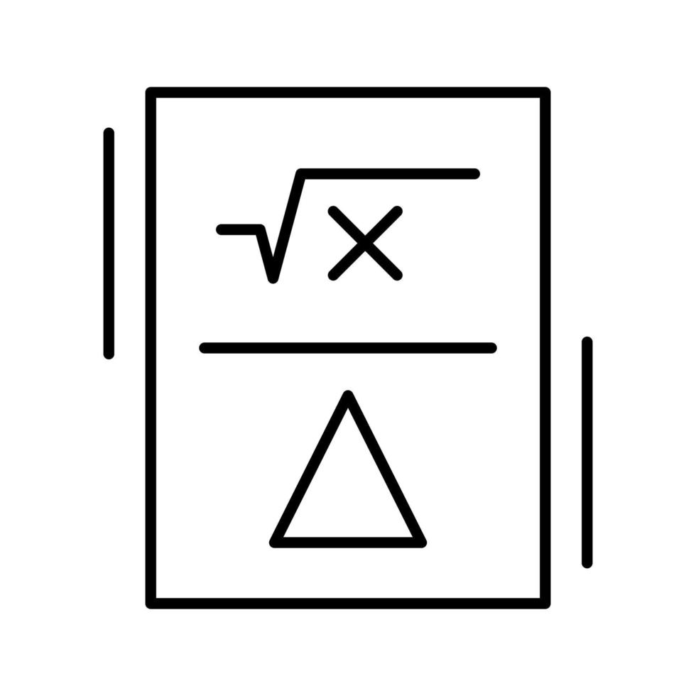 icône de vecteur de formule