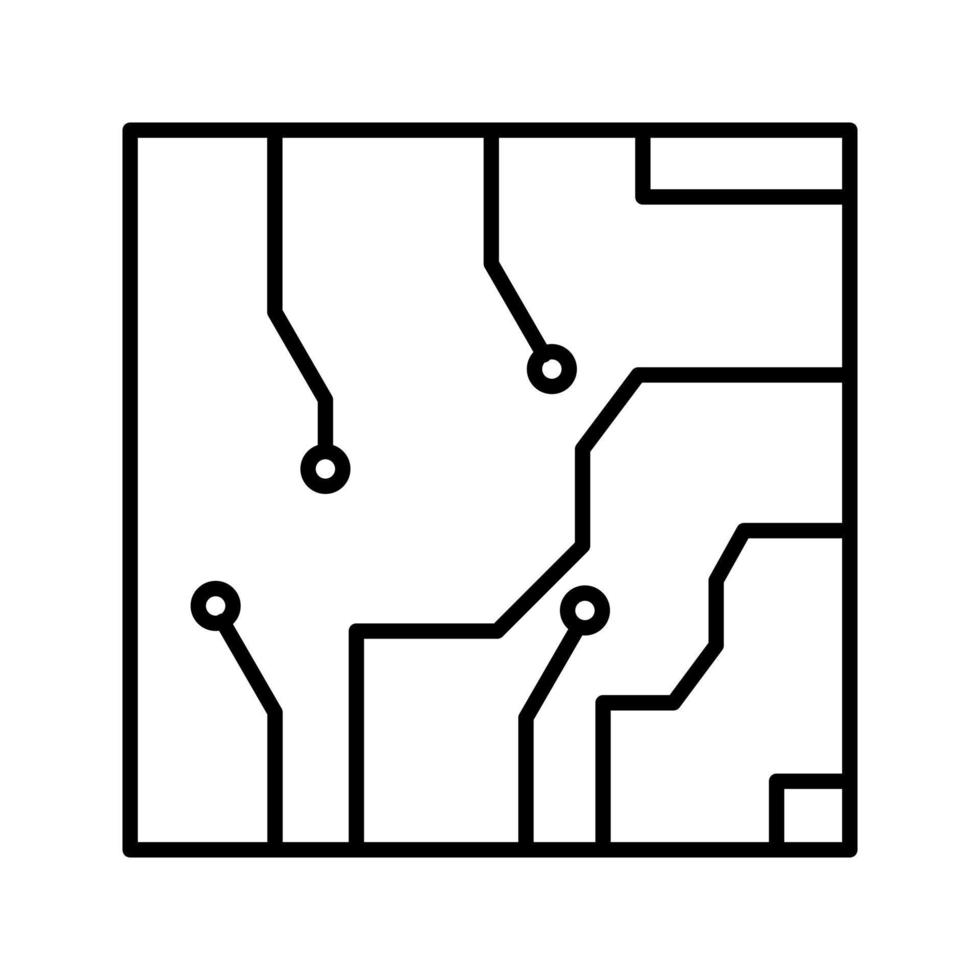 icône de vecteur de circuit électrique