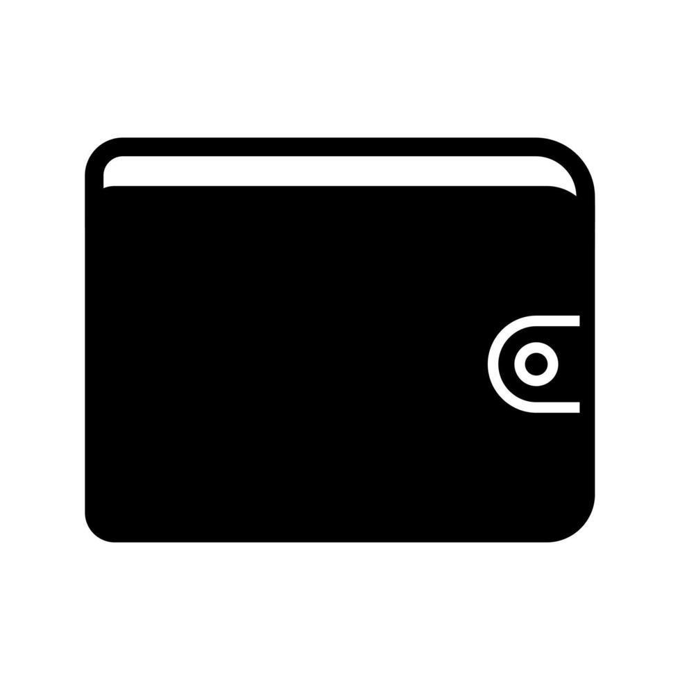 icône de vecteur de portefeuille unique