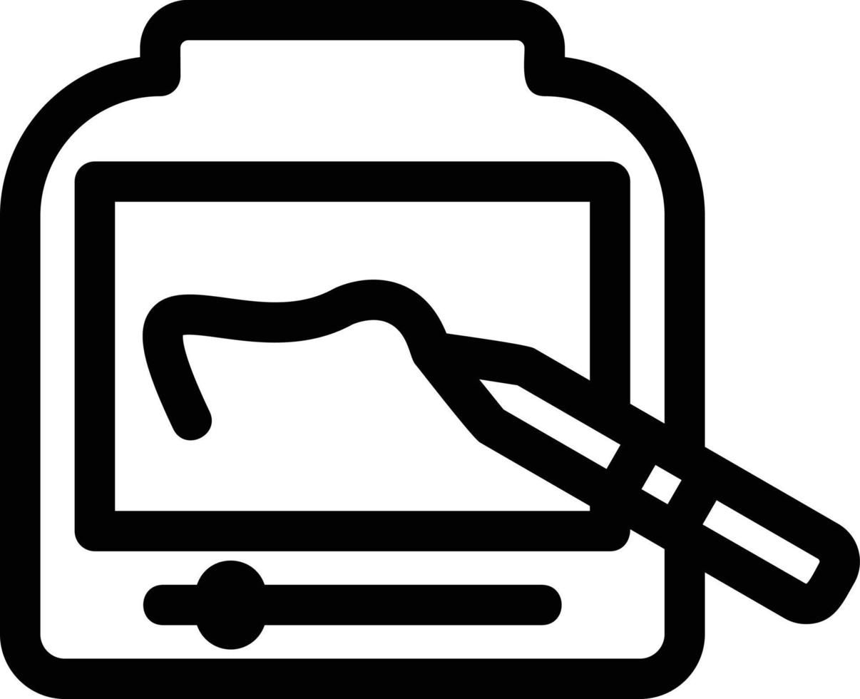 icône de ligne de télécroquis vecteur