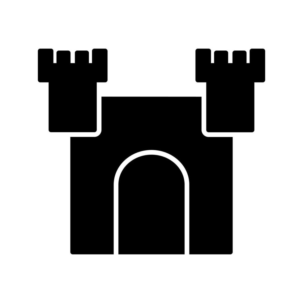 icône de vecteur de château unique