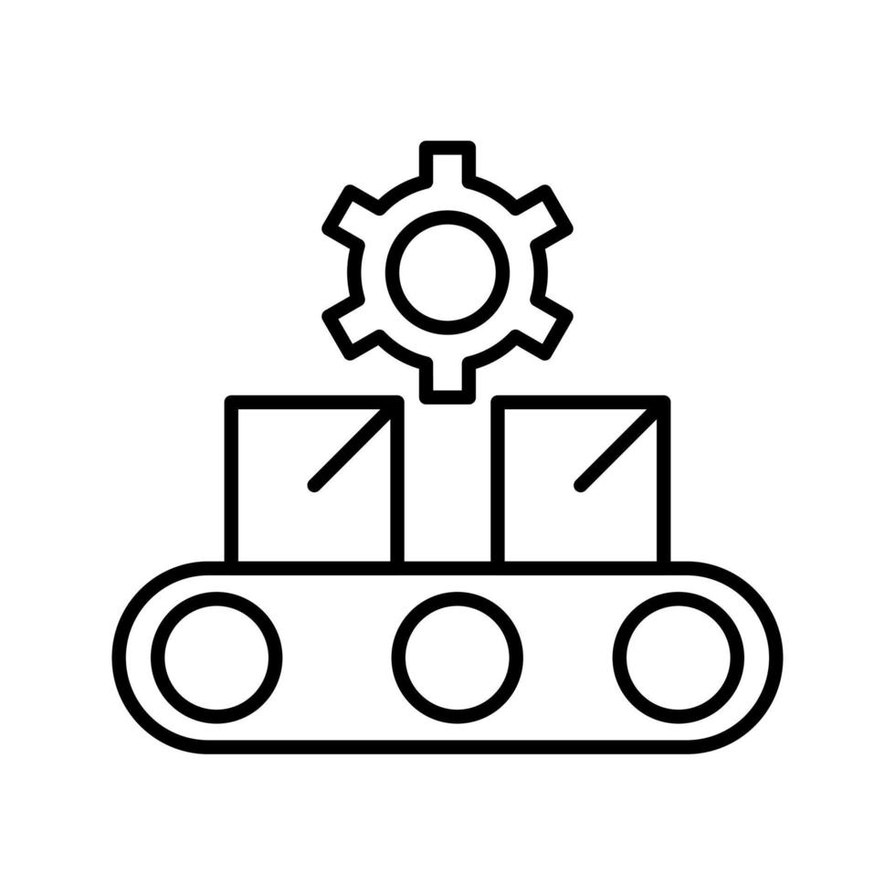 icône de vecteur de bande transporteuse