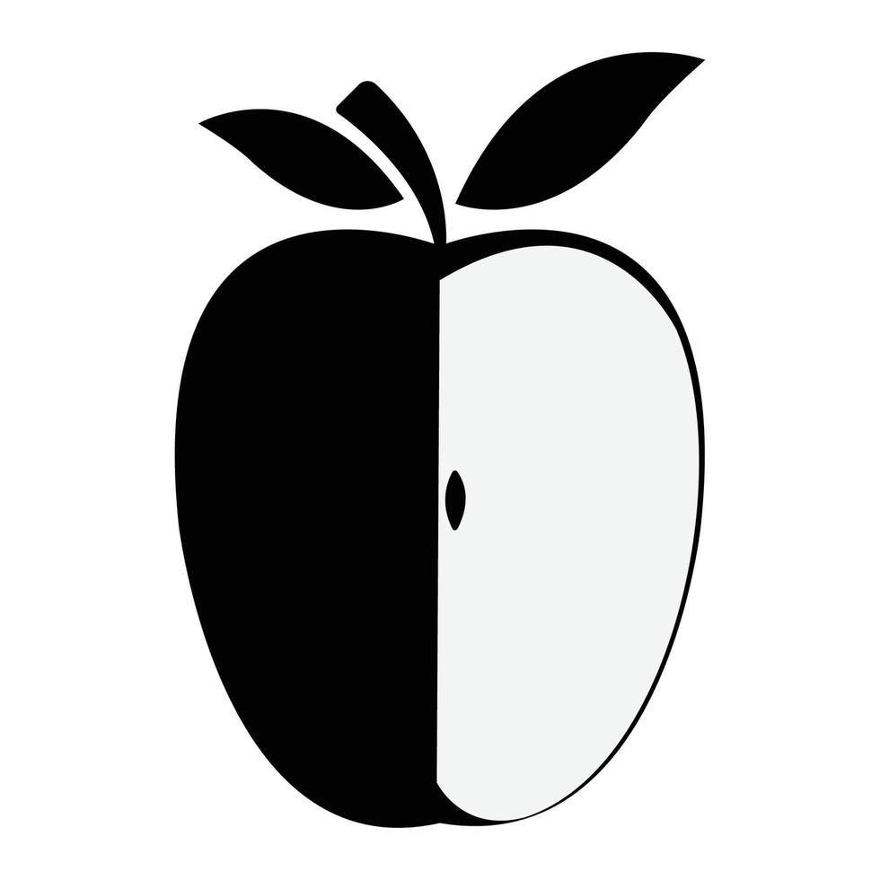 vecteur de logo pomme saine