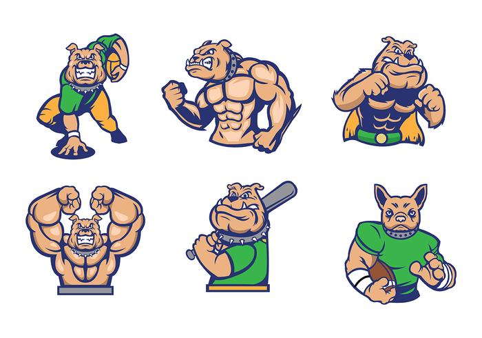 idée pour le sport gratuit Bulldogs Mascot Vector