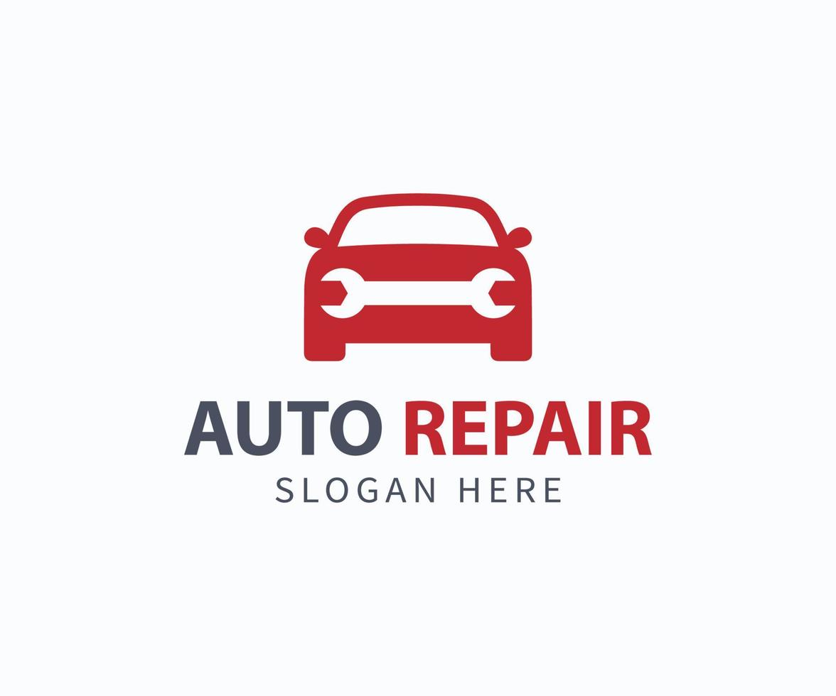 logo de réparation automobile. modèle de logo de service de voiture vecteur