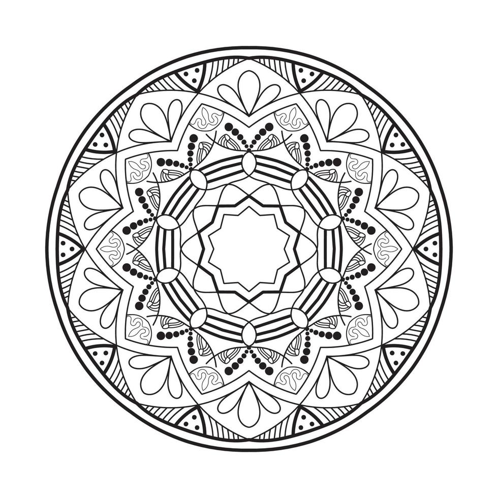 coloriages de mandalas pour les enfants vecteur