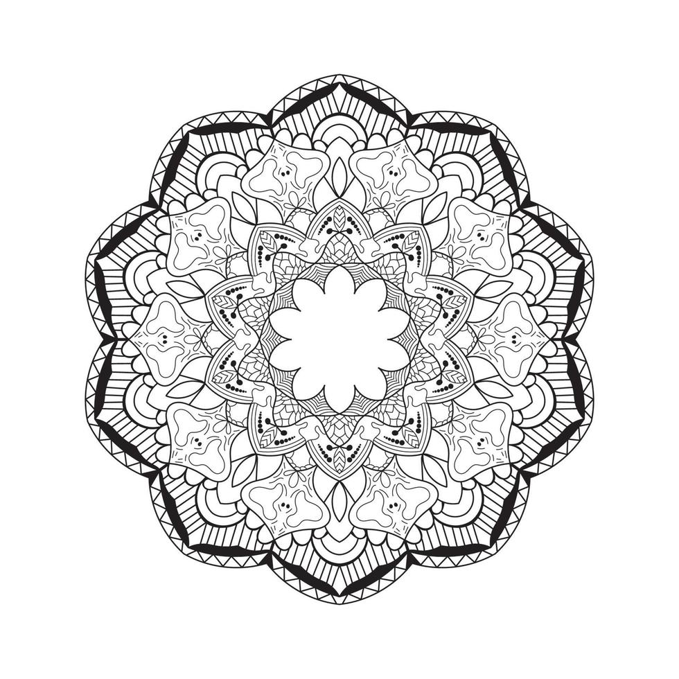 mandala d'ornement de noël vecteur