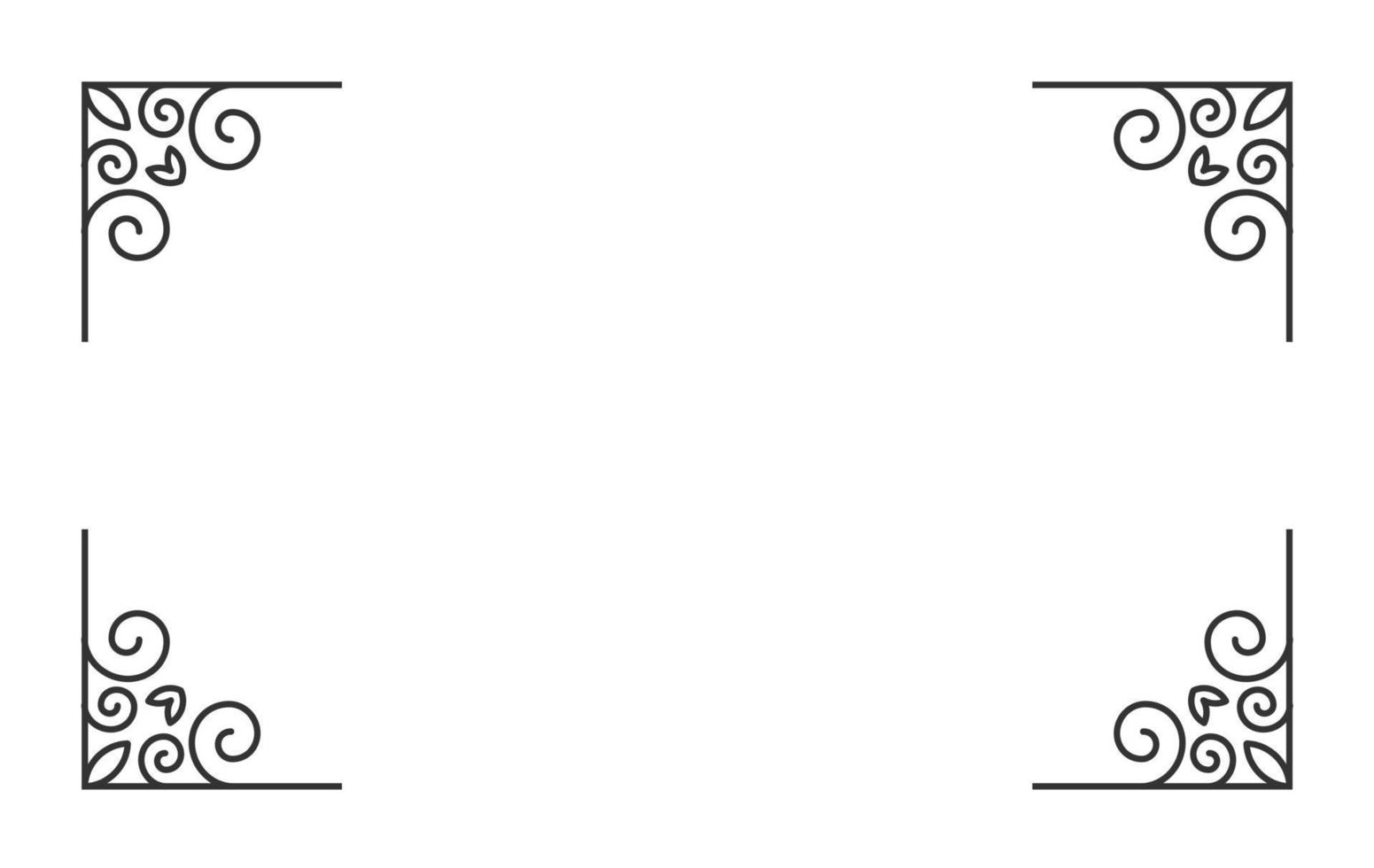 ornement vintage pour cadre de bordure vecteur