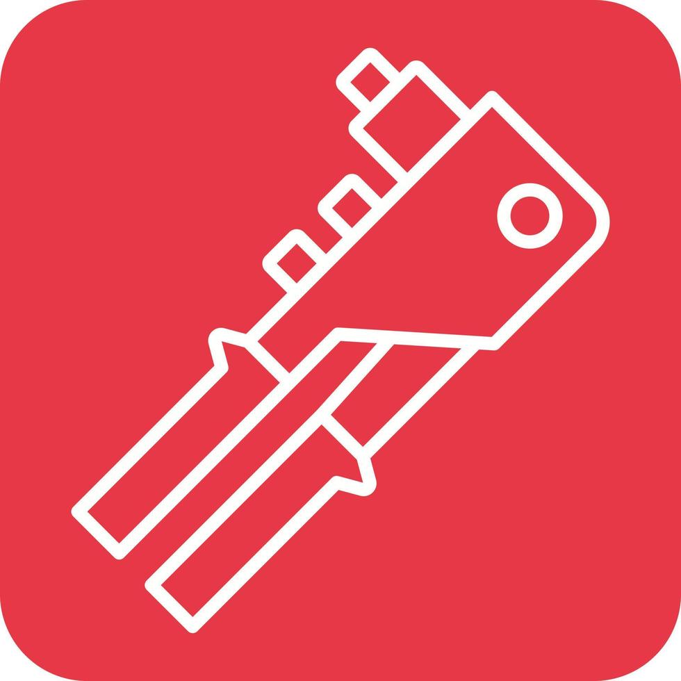 ligne de riveteuse icônes d'arrière-plan de coin rond vecteur