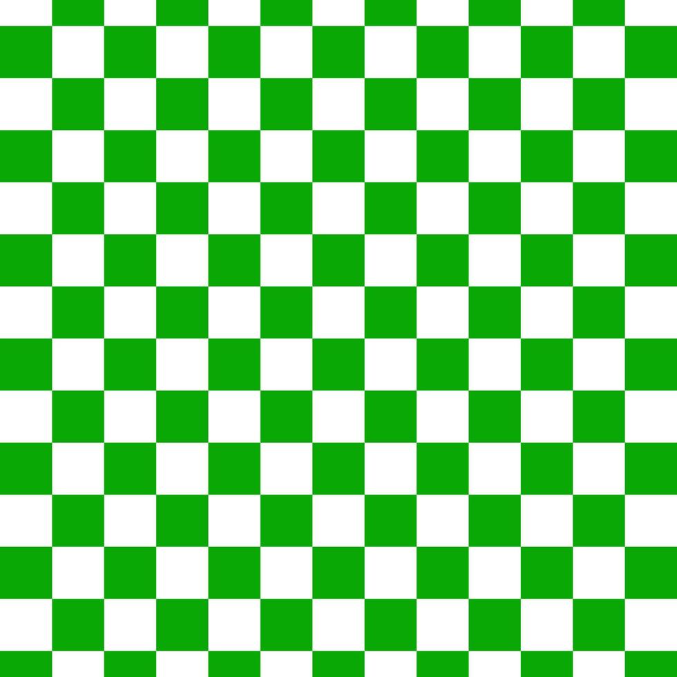 fond de damier vert et blanc. vecteur