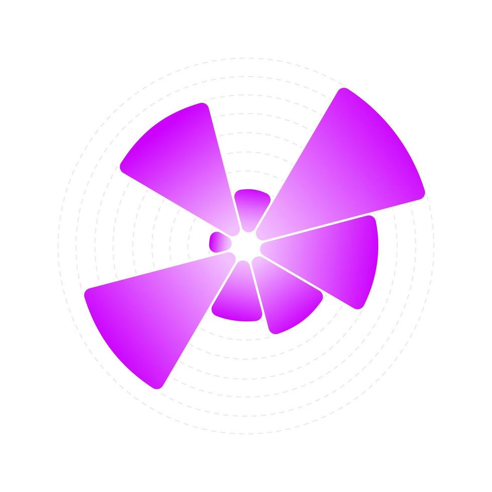 modèle de graphique circulaire. diagramme de roue avec 8 segments différents. exemple de conception d'infographie d'entreprise pour la diapositive de présentation. mise en page de visualisation de données statistiques vecteur