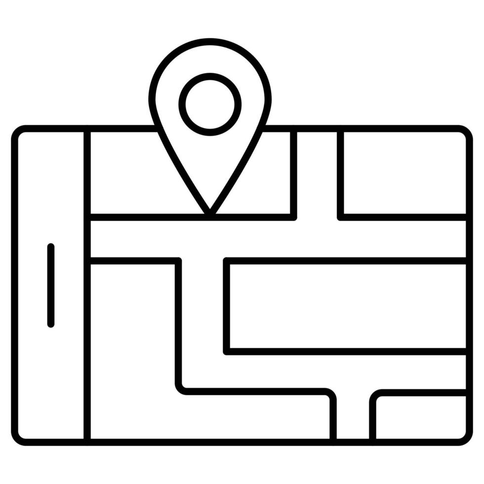 plan des rues facilement modifiable ou éditable vecteur