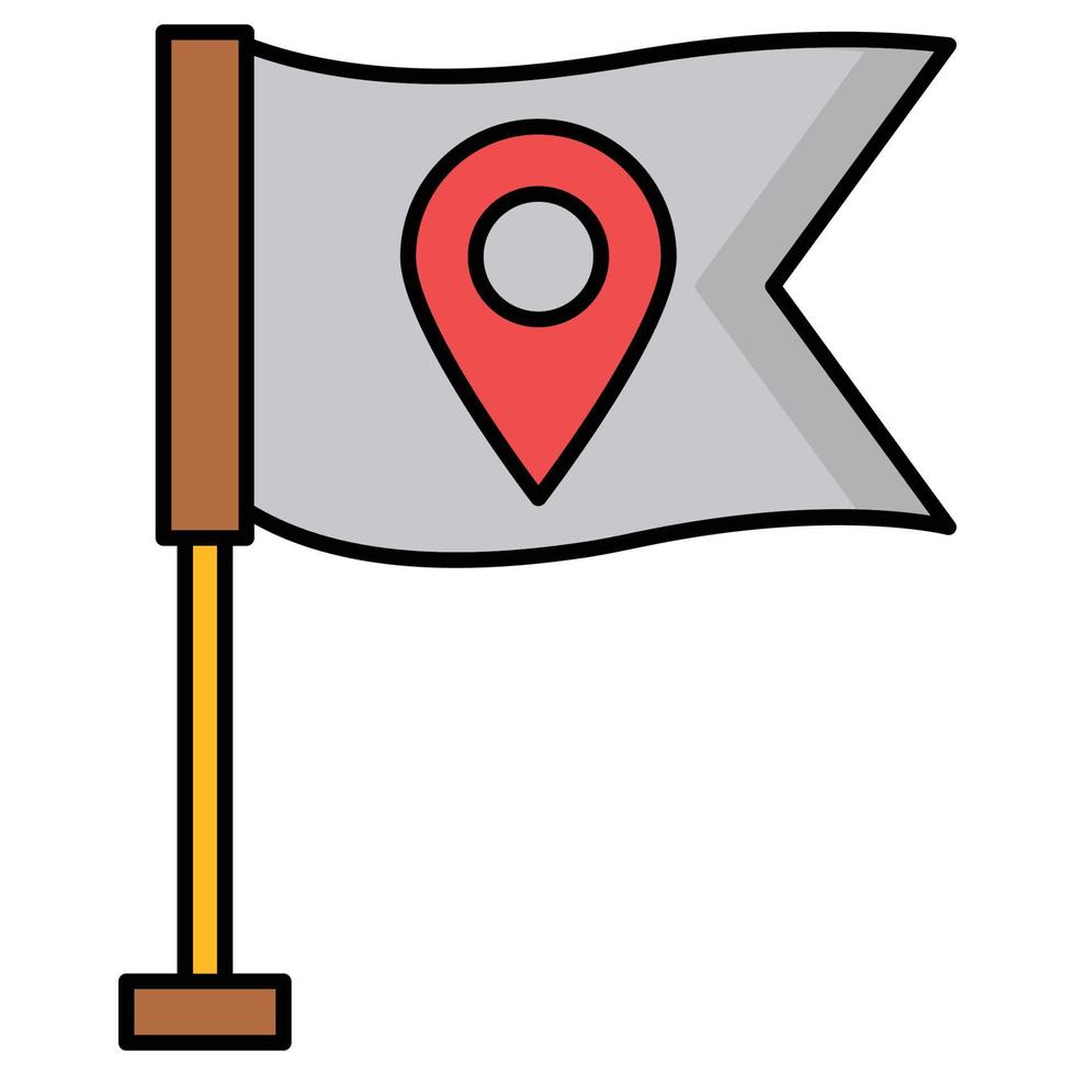 icône de drapeau qui peut facilement être modifiée ou modifiée vecteur