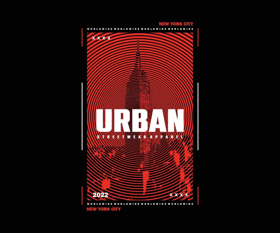 conception graphique d'affiche rétro de new york city pour t shirt street wear et style urbain vecteur