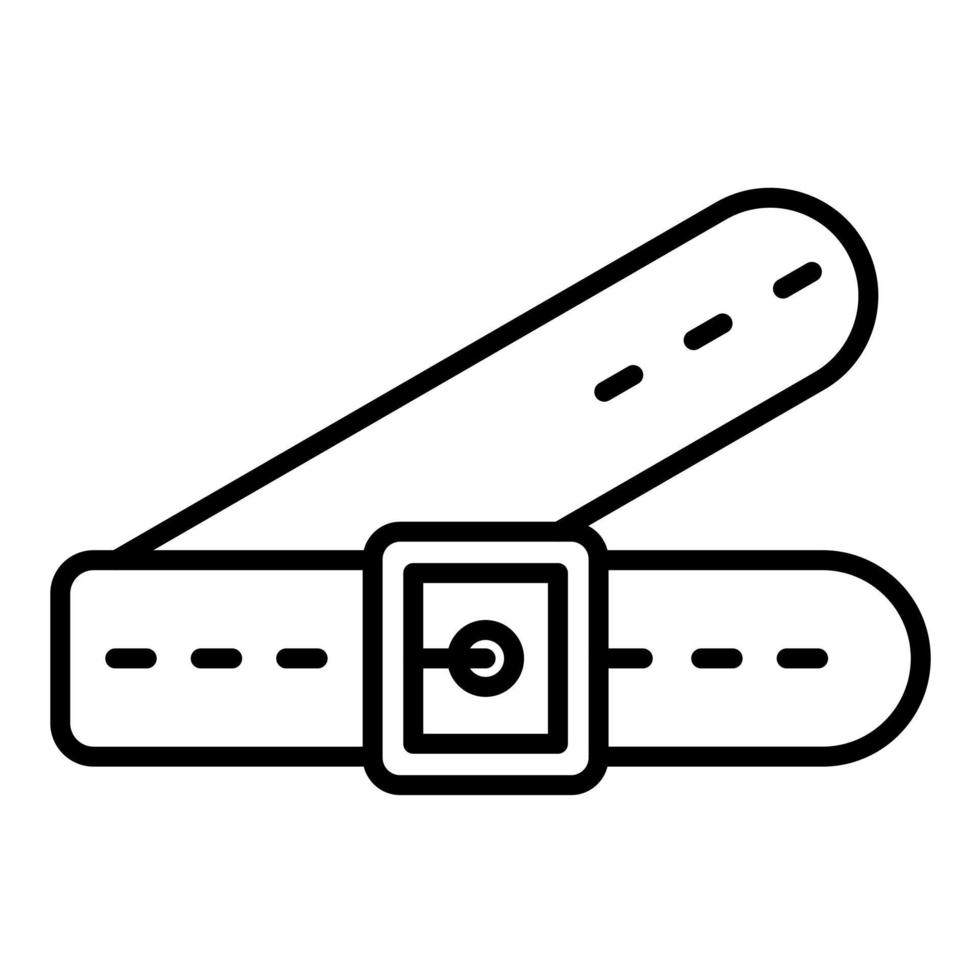 icône de ligne de ceinture vecteur