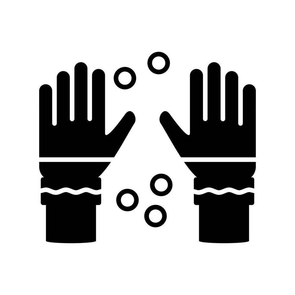 icône de vecteur de gants d'hiver