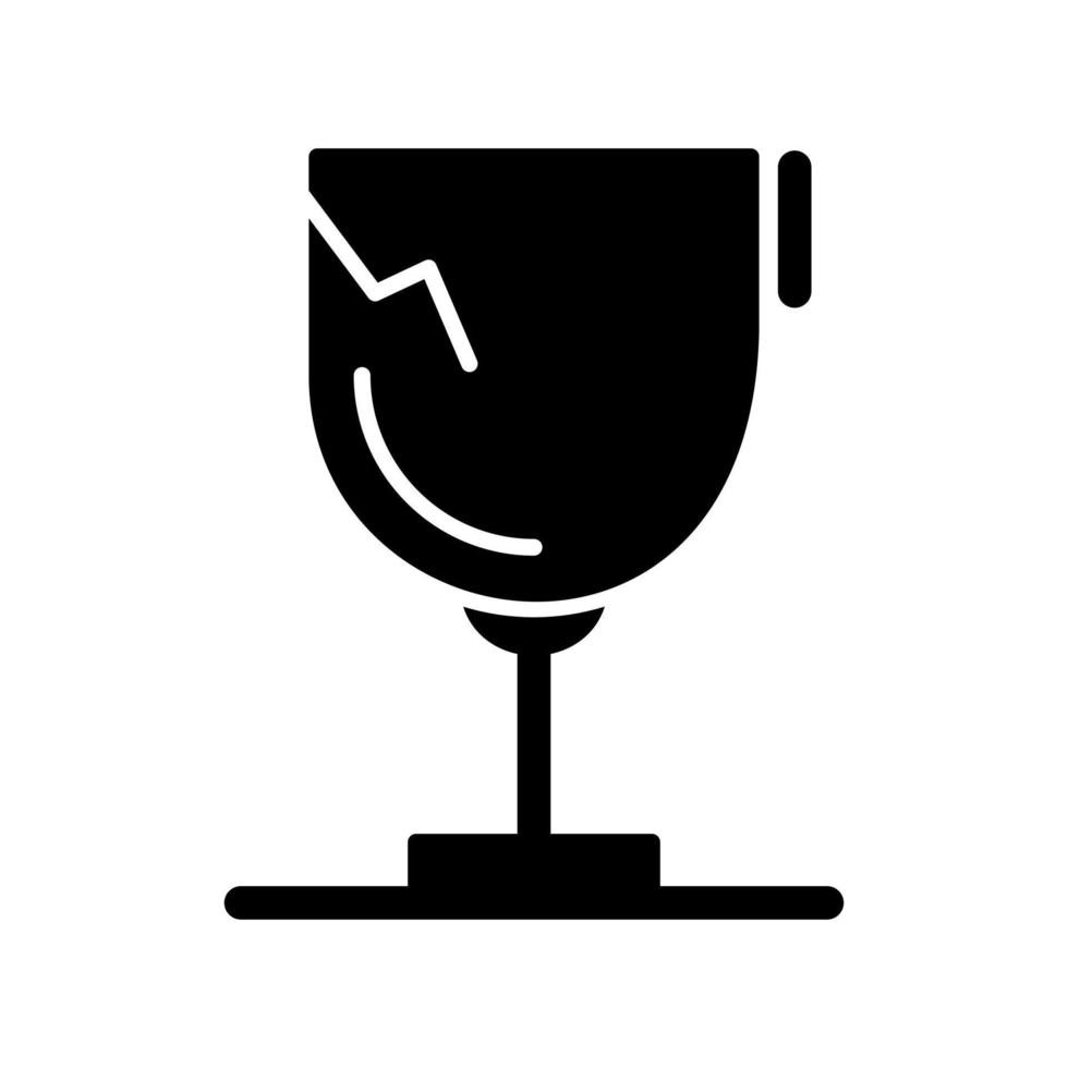 icône de vecteur de verre
