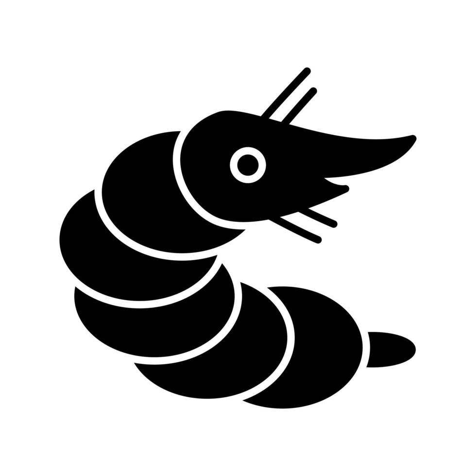 icône de vecteur de crevettes