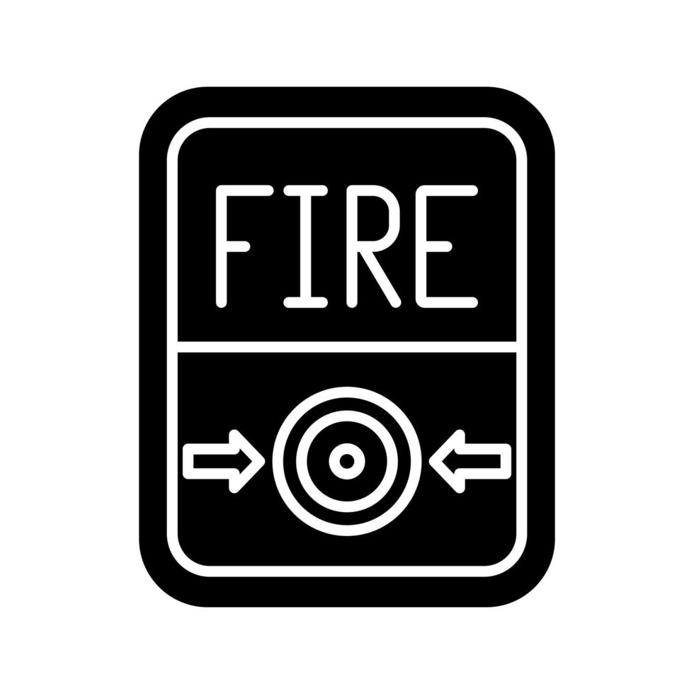 icône de vecteur de bouton de feu