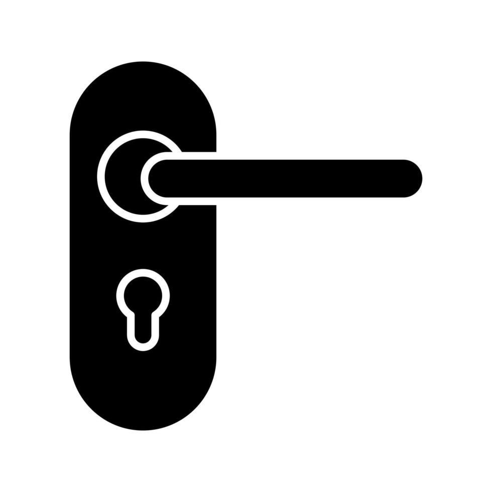 icône de vecteur de serrure de porte