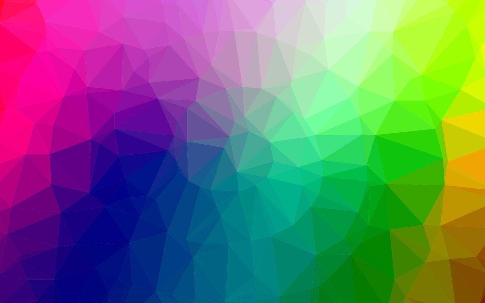 lumière multicolore, texture triangle floue vecteur arc-en-ciel.