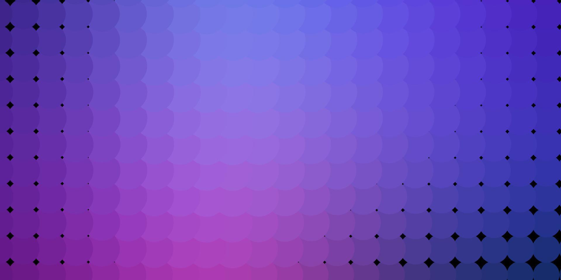 toile de fond de vecteur violet clair, rose avec des cercles.