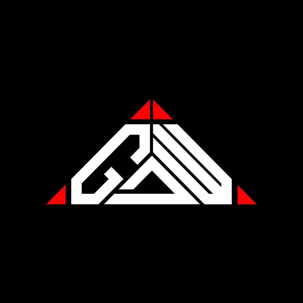 création de logo de lettre gdw avec graphique vectoriel, logo gdw simple et moderne. vecteur