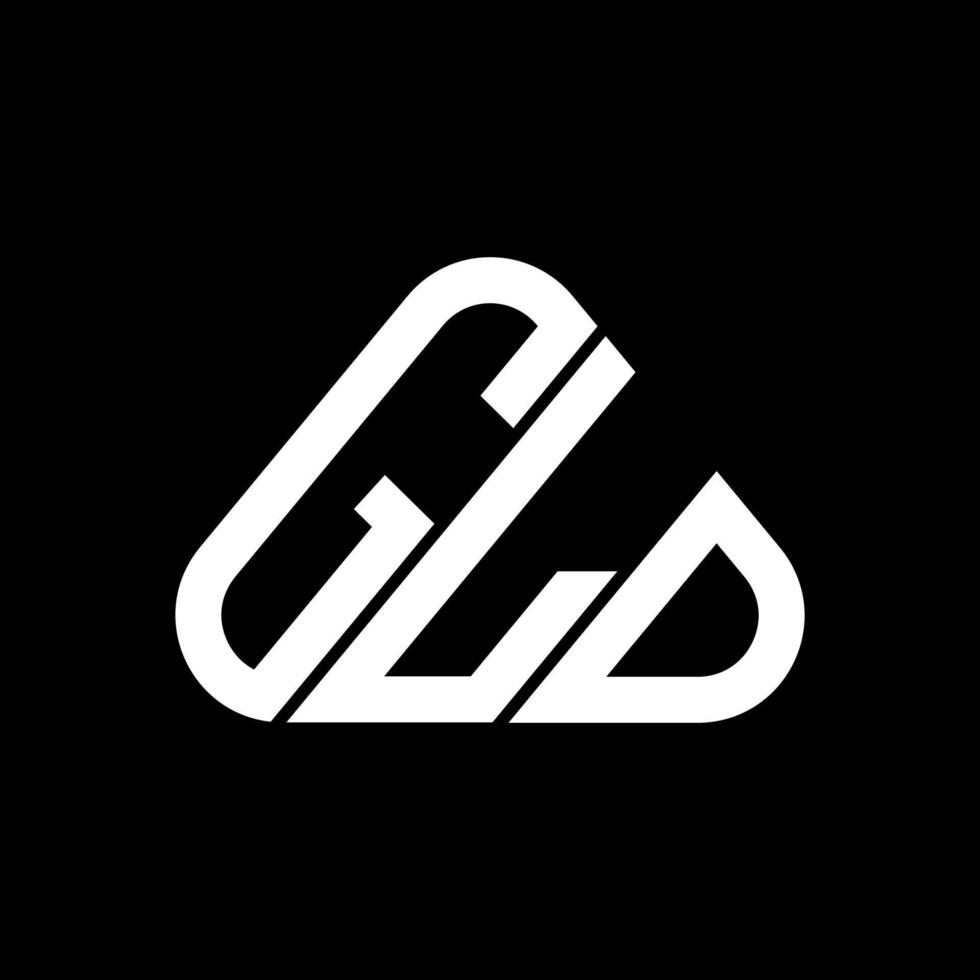 conception créative du logo lettre gld avec graphique vectoriel, logo gld simple et moderne. vecteur