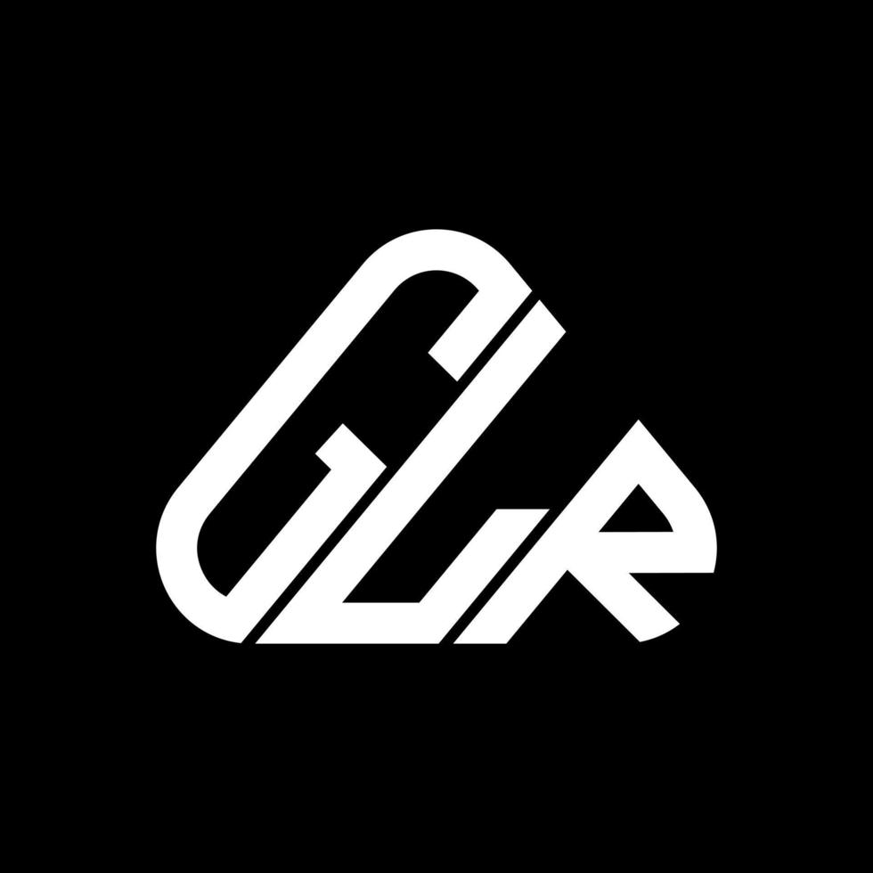 création de logo de lettre glr avec graphique vectoriel, logo glr simple et moderne. vecteur