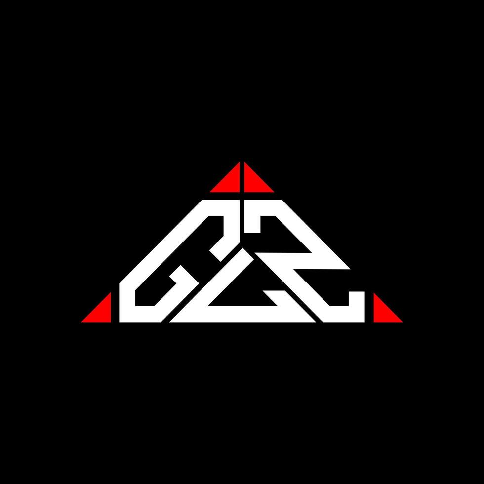 création de logo de lettre glz avec graphique vectoriel, logo glz simple et moderne. vecteur