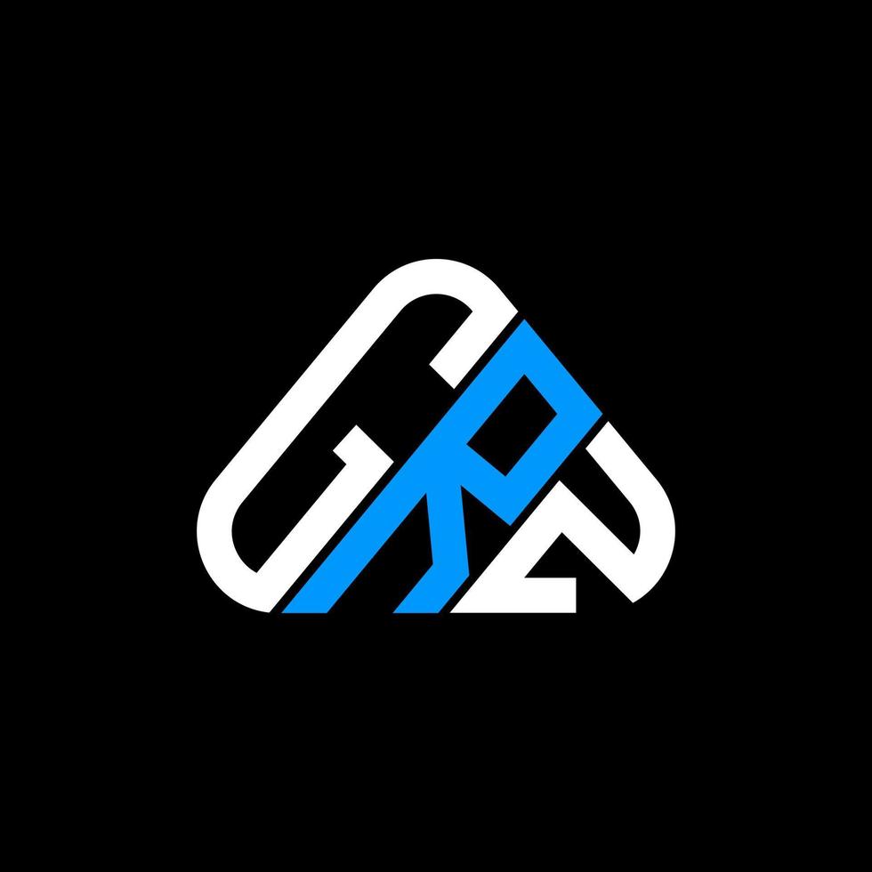 conception créative du logo grz letter avec graphique vectoriel, logo grz simple et moderne. vecteur