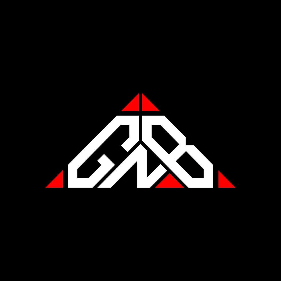 conception créative du logo de lettre gnb avec graphique vectoriel, logo gnb simple et moderne. vecteur