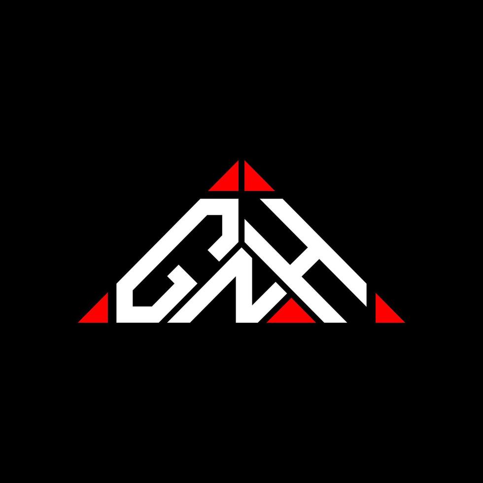 création de logo de lettre gnh avec graphique vectoriel, logo gnh simple et moderne. vecteur