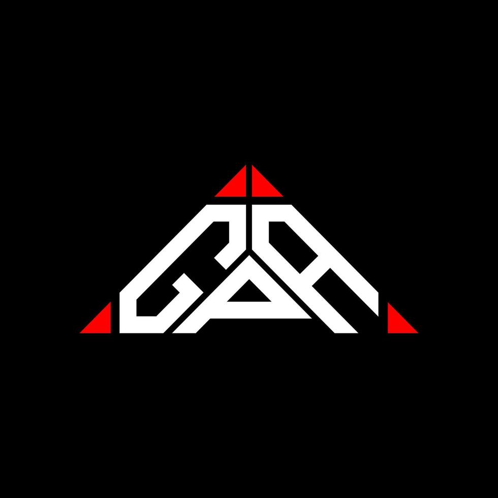 conception créative de logo de lettre gpa avec graphique vectoriel, logo gpa simple et moderne. vecteur