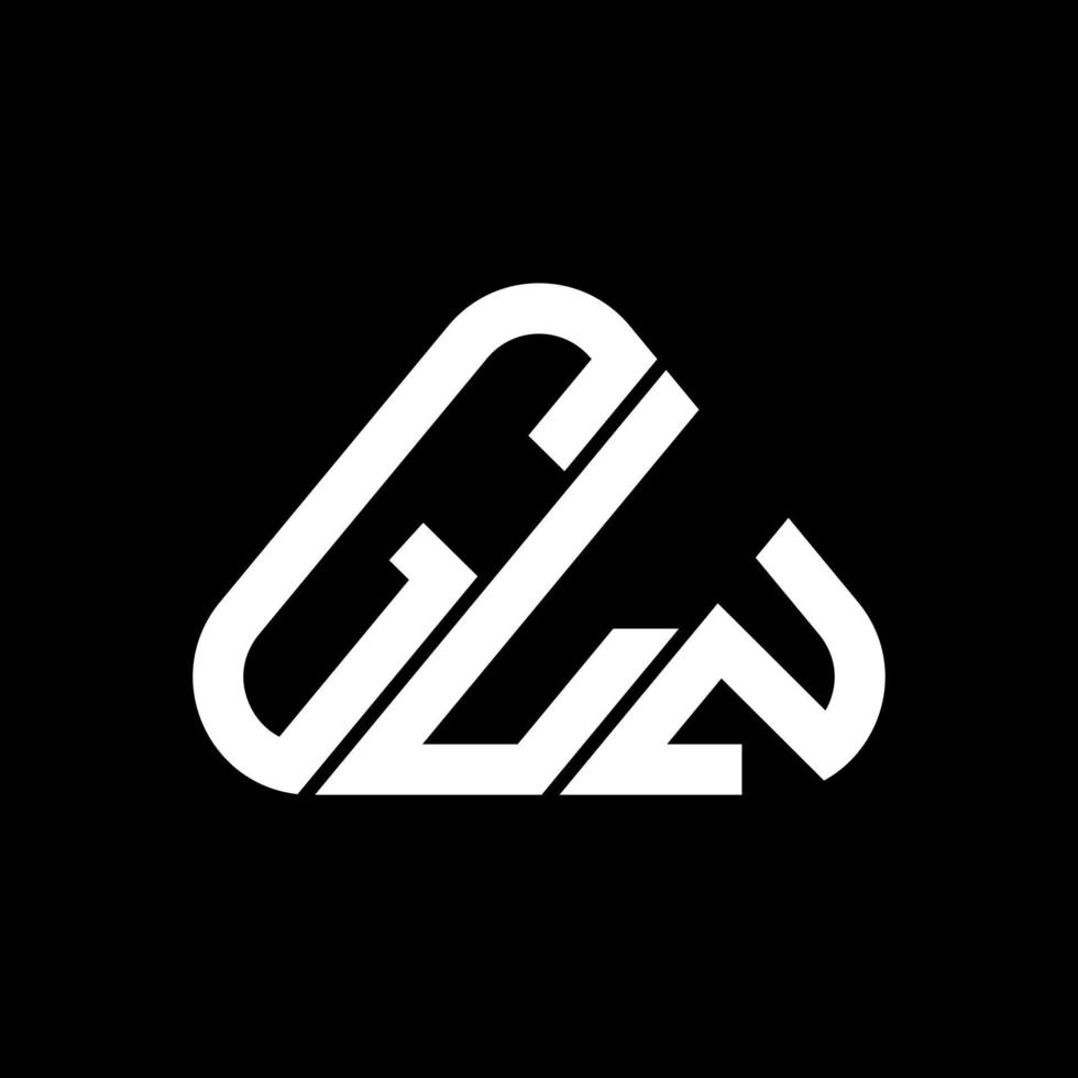 création de logo de lettre glz avec graphique vectoriel, logo glz simple et moderne. vecteur