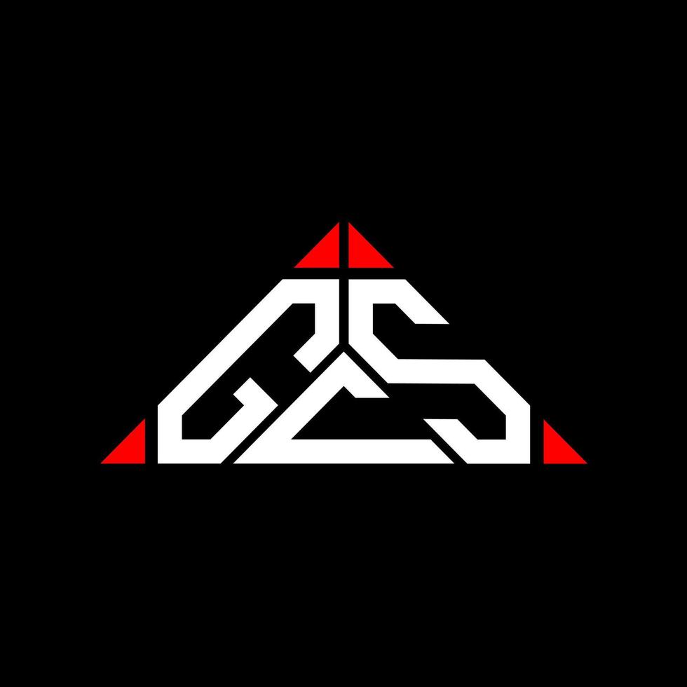 conception créative du logo de lettre gcs avec graphique vectoriel, logo gcs simple et moderne en forme de triangle rond. vecteur