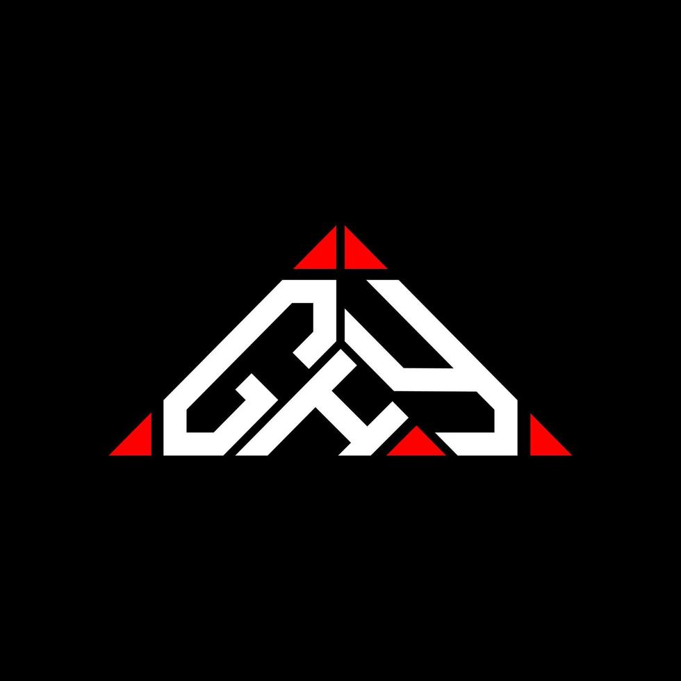conception créative de logo de lettre ghy avec graphique vectoriel, logo ghy simple et moderne. vecteur