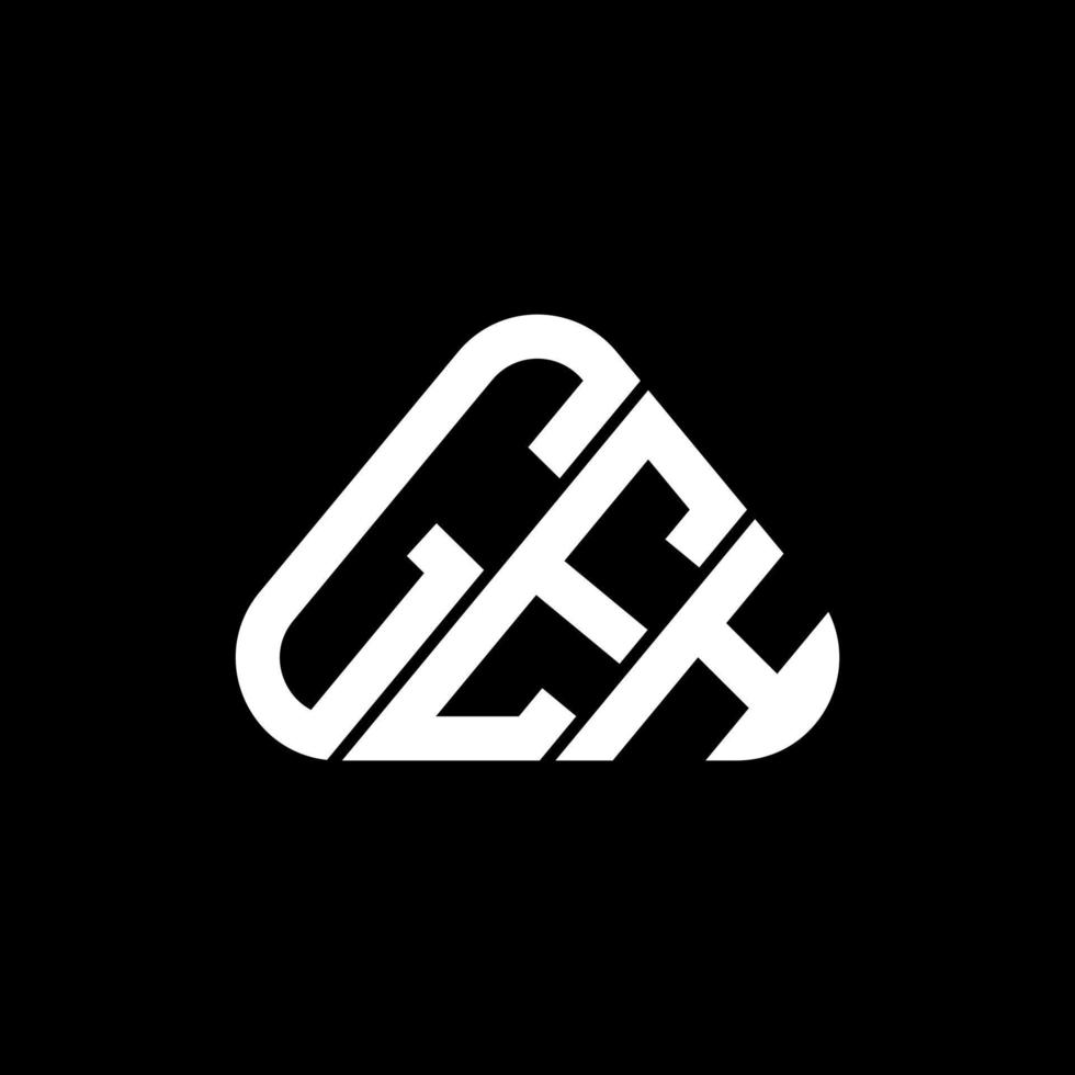 création de logo de lettre geh avec graphique vectoriel, logo geh simple et moderne. vecteur