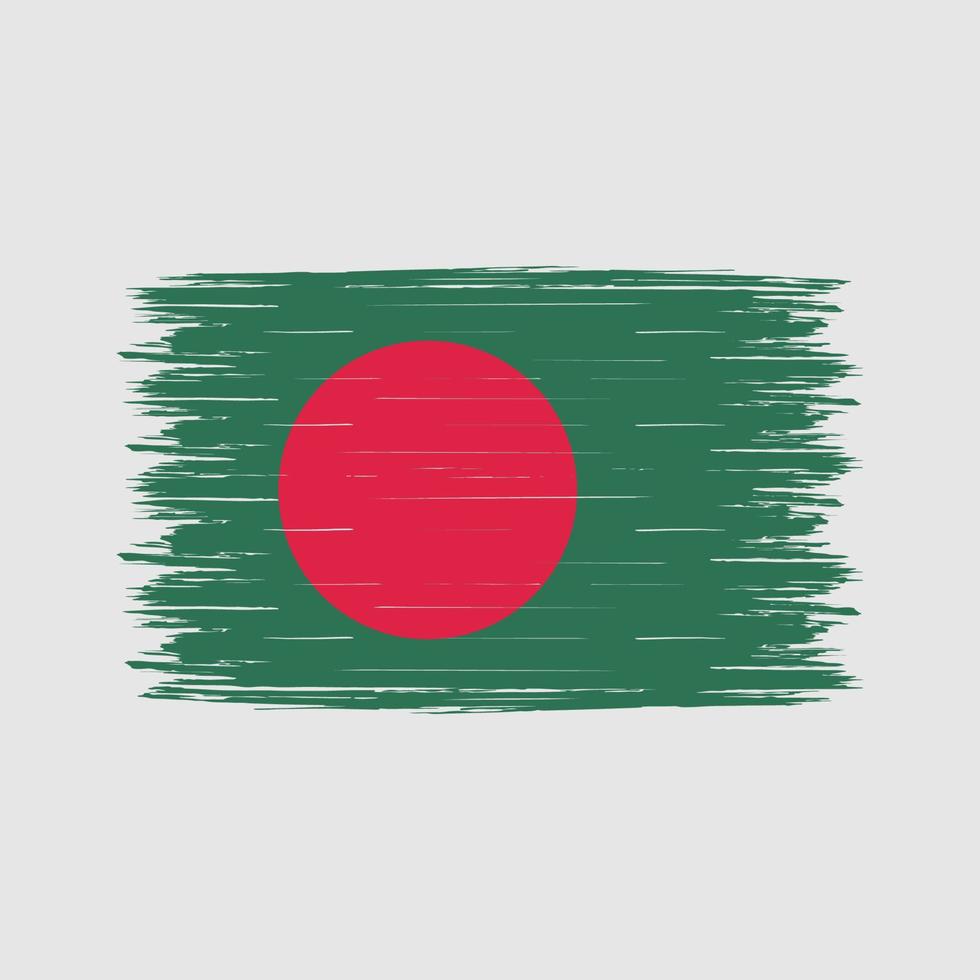 brosse drapeau bangladesh vecteur