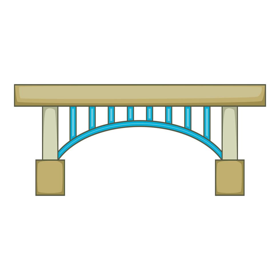 icône de pont étroit, style cartoon vecteur