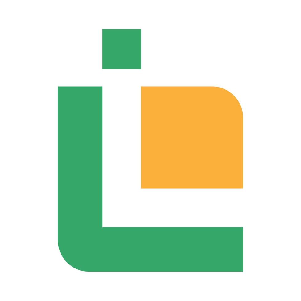 création d'icône logo lettre l vecteur