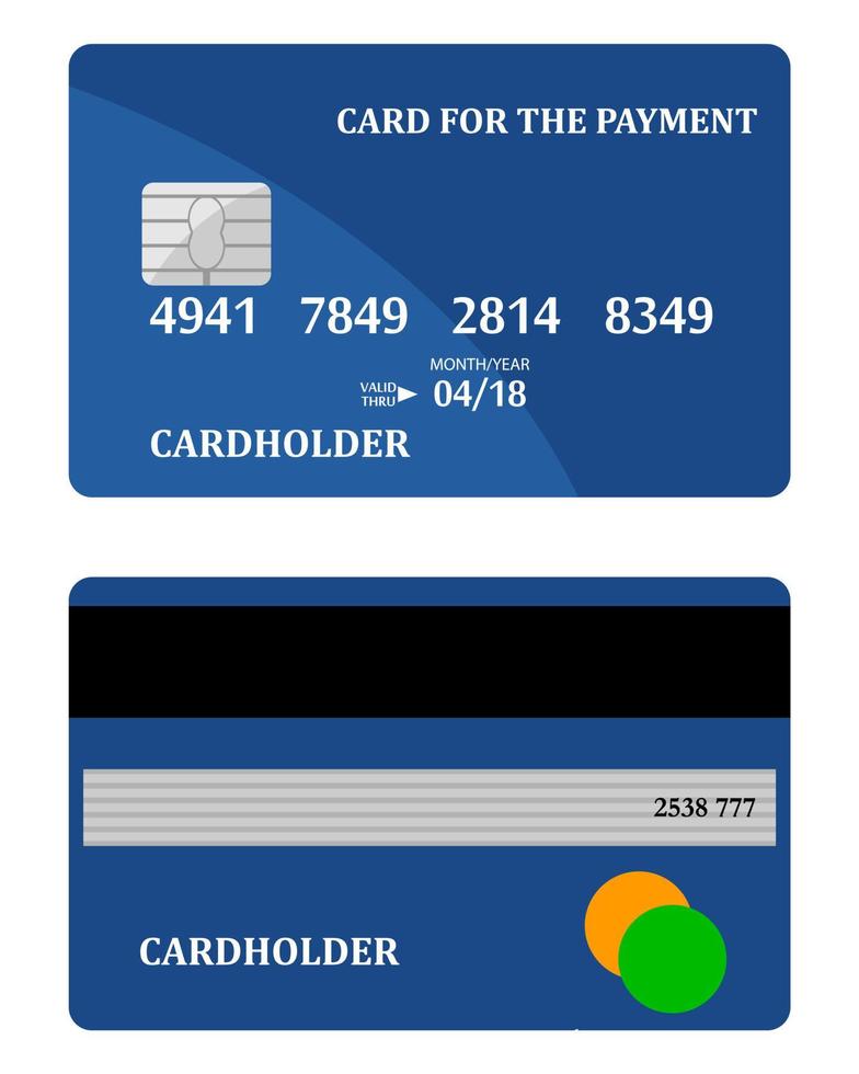 paiements par carte bancaire et pour le paiement d'argent vecteur